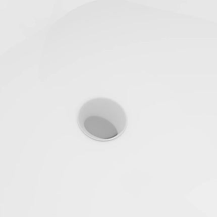 Baignoire d'angle asymétrique avec tablier non démontable - Blanc brillant - 150 cm - ANIKA