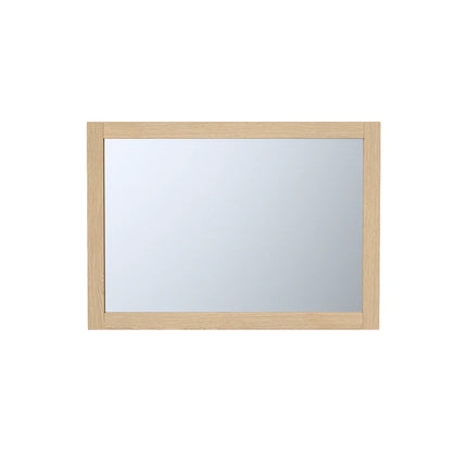 Miroir rectangulaire avec contour naturel clair - L50 cm - TIMEA