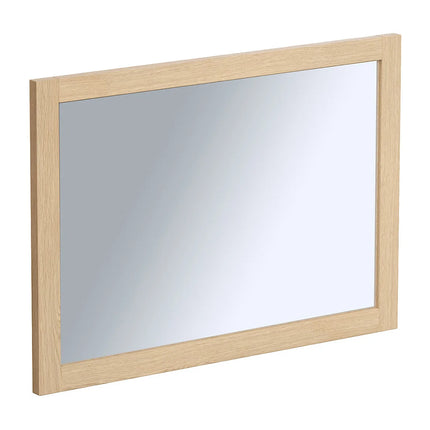 Miroir rectangulaire avec contour naturel clair - L50 cm - TIMEA