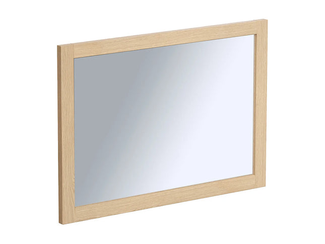 Miroir rectangulaire avec contour naturel clair - L50 cm - TIMEA
