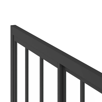 Paroi et porte de douche style industriel avec porte coulissante - noir mat - 100 cm - URBANIK