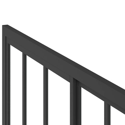 Paroi et porte de douche style industriel noir mat - 120 cm - URBANIK