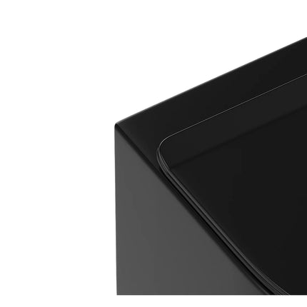 WC suspendu sans bride finition mat avec abattant frein de chute - noir mat - 36 cm - Les Essentiels DS CONCEPT