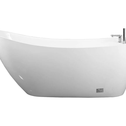 Baignoire à poser ovale finition brillante - Blanc - 170 cm - NATALIA