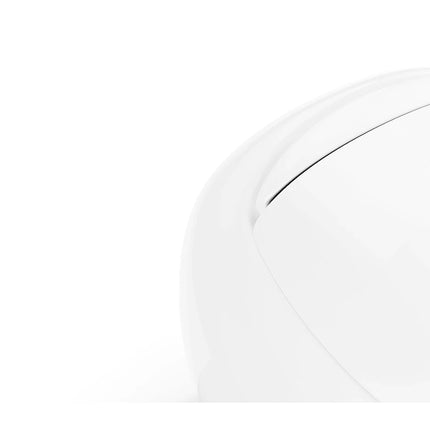 WC suspendu design arrondi avec abattant frein de chute - blanc brillant - 40 cm - HURO II