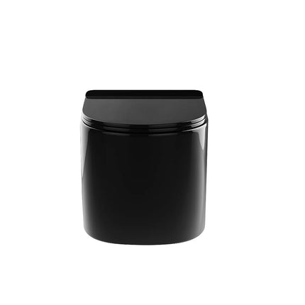 WC suspendu sans bride avec bâti-support décoratif - Noir brillant - 36 cm - Les Essentiels DS CONCEPT