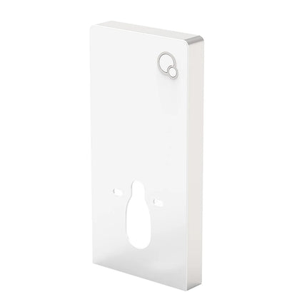 Pack WC suspendu design arrondi avec bâti-support décoratif - blanc - 40 cm - HURO II