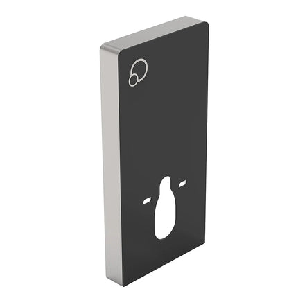 WC suspendu sans bride avec bâti-support décoratif - noir - 35,5 cm - Les Essentiels CLEMONA