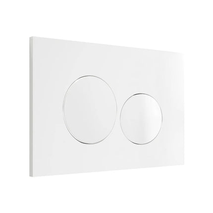 WC suspendu design arrondi avec abattant frein de chute - blanc brillant - 40 cm - HURO II