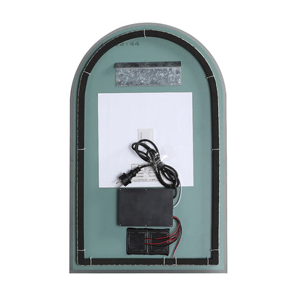 Miroir de salle de bain arche avec LED et anti-buée - Transparent - 50 cm - ARCADI
