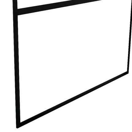 Paroi de douche à l'italienne style industriel finition sérigraphiée - noir mat - 140 cm - INAYA II