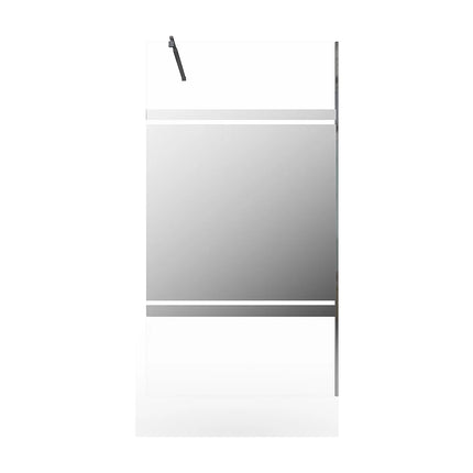Paroi de douche effet miroir chromé - Argenté - 120 cm - ZENADO