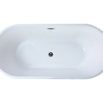 Baignoire îlot design - 150 x 70 x 58 cm - Blanche - 201 L - TWIGGY