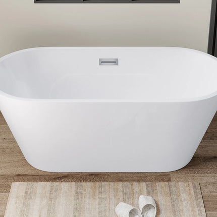 Baignoire îlot design - 150 x 70 x 58 cm - Blanche - 201 L - TWIGGY