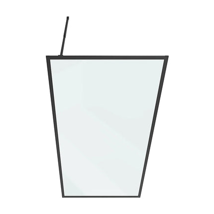 Paroi de douche à l'italienne finition noire mate - 100 cm - AMBERI