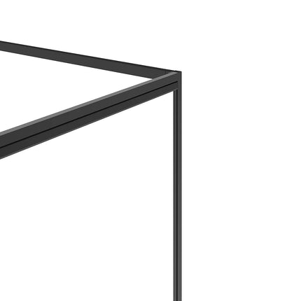 Paroi de douche avec porte battante style industriel finition noir mat - 120 cm - TORONI