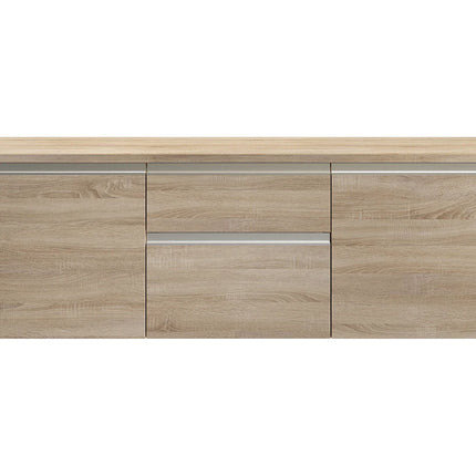 Meuble de salle de bain fonctionnel avec double vasque - Naturel clair - 150 cm - Good for Planet
