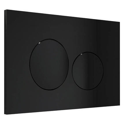 WC suspendu design mat avec abattant frein de chute - Noir mat - 40 cm - HURO II