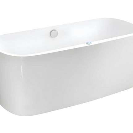 Baignoire balnéo avec LED intégrées - Blanc - 150 cm - SIRGAO