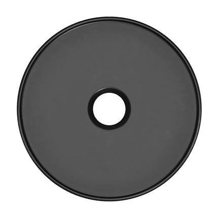 Vasque à poser ronde striée avec vasque - Noir mat - 36 cm - DS CONCEPT