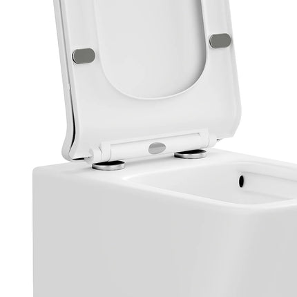 WC suspendu sans bride finition mate - blanc - 35,5 cm - Les Essentiels CLEMONA