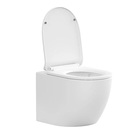 WC suspendu sans bride finition mate - blanc - 36 cm - Les Essentiels