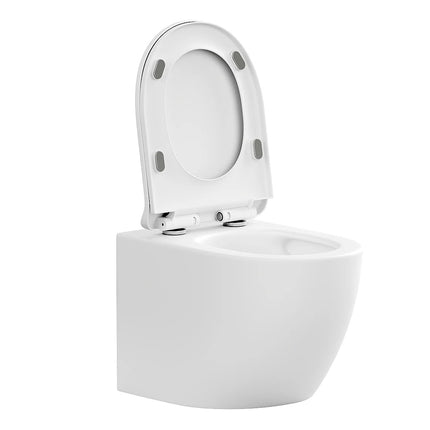 WC suspendu sans bride finition mate - blanc - 36 cm - Les Essentiels