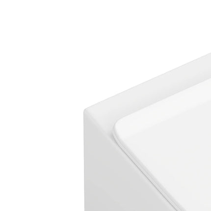 WC suspendu sans bride avec bâti-support et plaque de déclenchement - Blanc mat - 36 cm - Les Essentiels