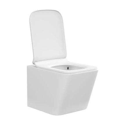 WC suspendu sans bride finition mate - blanc - 35,5 cm - Les Essentiels CLEMONA