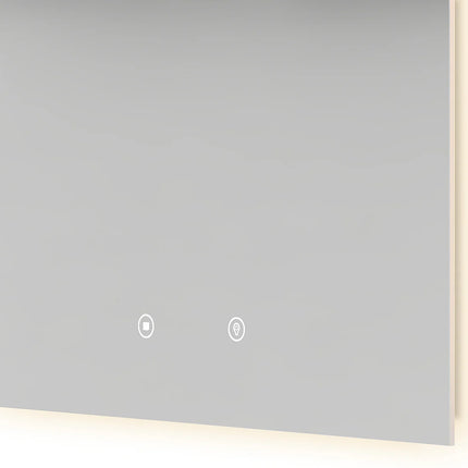 Miroir lumineux rectangulaire avec éclairage LED et anti-buée - Transparent - 50 cm - Les Astucieux by DS CONCEPT