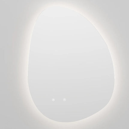Miroir lumineux asymétrique anti-buée - Transparent - 60 cm - INACIA