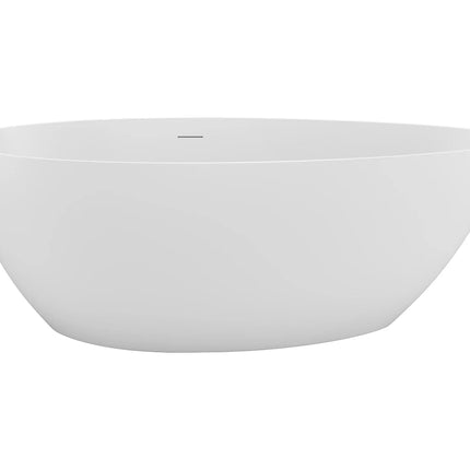 Baignoire ovale à poser finition blanc mat - 82 cm - APULIA