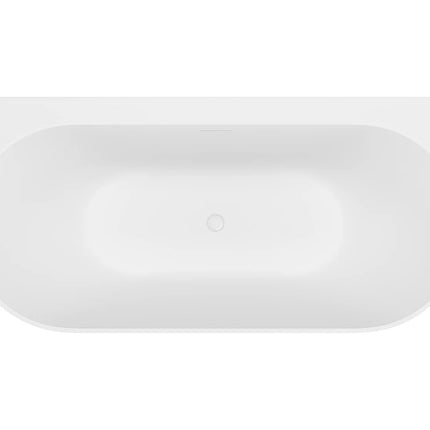 Baignoire ovale finition mate - Blanc mat - 75 cm - AMOBIA
