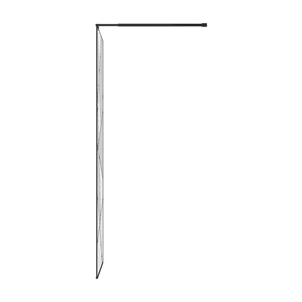 Paroi de douche sérigraphiée mate - Noir mat - 120 cm - TRISEO