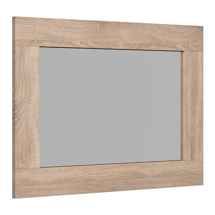 Miroir au design épuré - bois naturel clair - 70 cm - ALANA