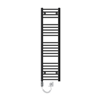 Radiateur électrique design avec élément chauffant chromé - Anthracite - 30 cm - Sahara