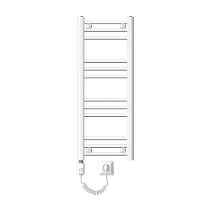 Radiateur électrique performant avec thermostat électronique - Blanc - 30 cm - Sahara