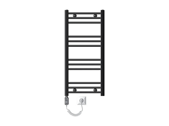 Radiateur sèche-serviettes design avec tige chauffante 600W - Anthracite - 40 cm - DS CONCEPT