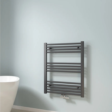 Radiateur sèche-serviettes eau chaude finition anthracite - 60 cm - EMKE