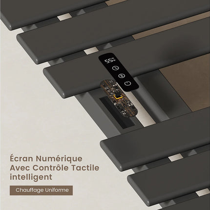 Sèche-serviettes électrique à inertie fluide noir 50 cm DS CONCEPT