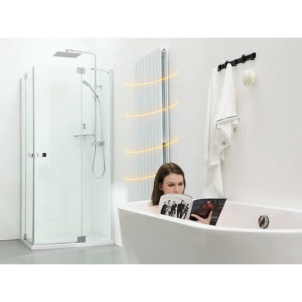 Radiateur eau chaude double couche mural blanc 62 cm EMKE