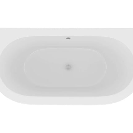 Baignoire semi-îlot rétro avec pieds pattes d’aigle - Vert mat - 150 cm - SPARUS