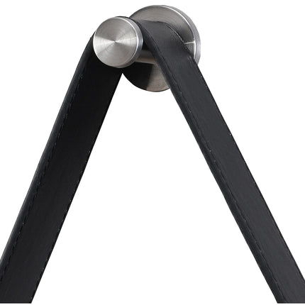 Miroir lumineux rond avec éclairage LED et anti-buée - noir mat - 60 cm - BORJA