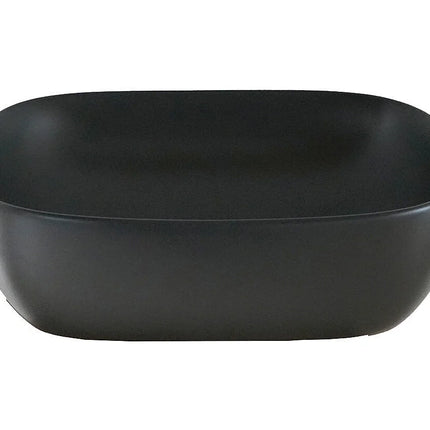 Vasque en céramique élégante avec vasque ovale - noire - 49 cm - DS CONCEPT