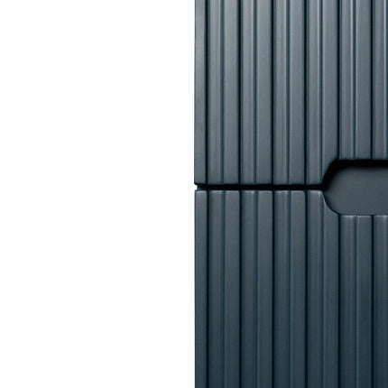 Meuble de salle de bain suspendu rainuré avec vasque à encastrer - Bleu nuit - 120 cm - Les éphémères