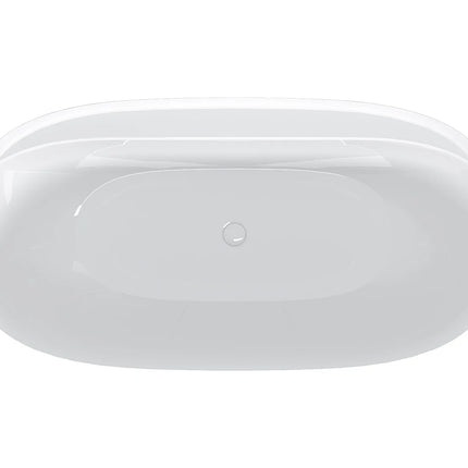 Baignoire îlot ovale finition brillante - Blanche - 160 cm - FORIMI