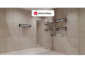 Paroi de douche effet miroir chromé - Argenté - 120 cm - ZENADO
