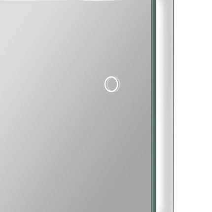Miroir de salle de bain lumineux en arche avec éclairage LED et anti-buée - Blanc Mat - 60 cm - Les Astucieux