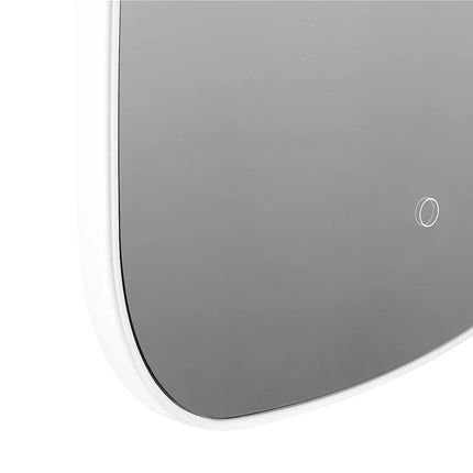 Miroir carré lumineux avec LED et anti-buée - Blanc - 60 cm - Les Astucieux