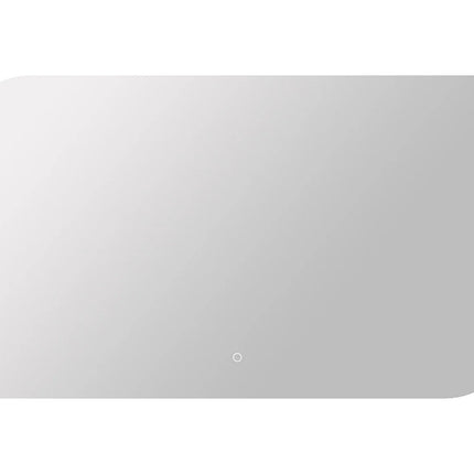 Miroir de salle de bain rectangulaire lumineux LED avec anti-buée et bouton tactile - Transparent - 120 cm - Les Astucieux